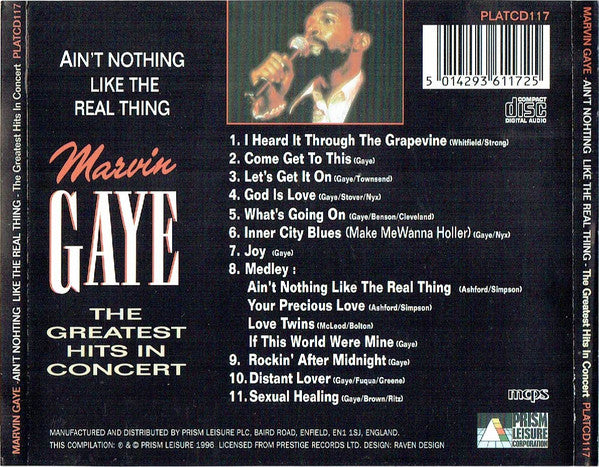 Marvin Gaye – Ain't Nothing Like The Real Thing (The Greatest Hits In Concert) (CD ALBUM)