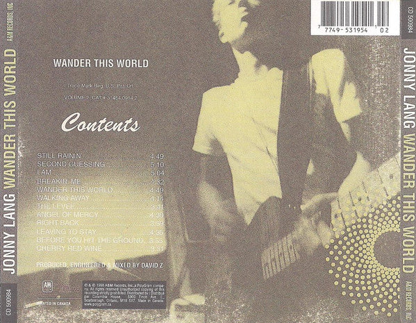 Jonny Lang – Wander This World (CD ALBUM)