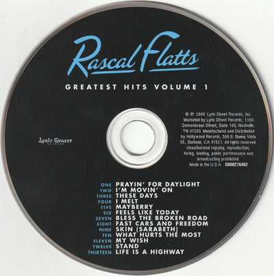 Rascal Flatts – Greatest Hits Volume 1 -(2xCD Album)